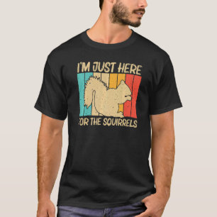 Camiseta Esquilo Bonito Para Homens Esquilos Pobre Rodado