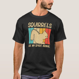 Camiseta Esquilo Bonito Para Homens Esquilos Pobre Rodado