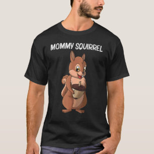 Camiseta Esquilo Bonito Para Mulheres Anim De Mata-Esquilo