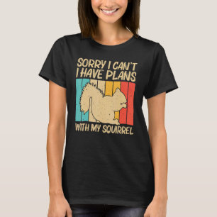Camiseta Esquilo Bonito Para Mulheres Homens Esquilo Pet Ro