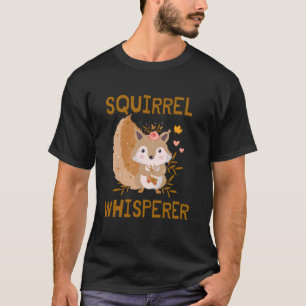Camiseta Esquilo Brito Whisperer Engraçado Esquilo Sobrepos