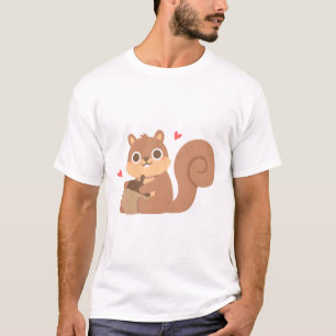 Camiseta Esquilo Cento Com Bolota
