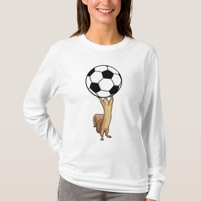 Camiseta Esquilo com bola de futebol (Frente)