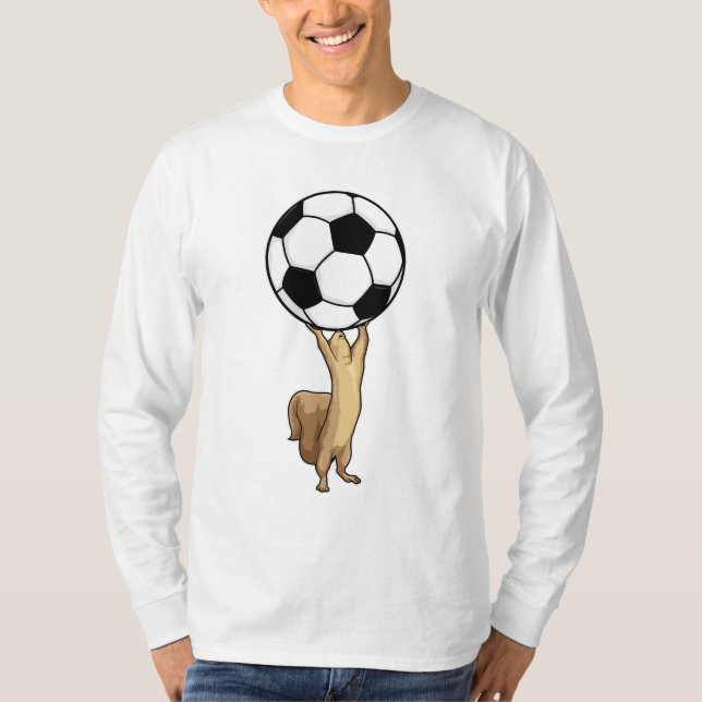 Camiseta Esquilo com bola de futebol (Frente)
