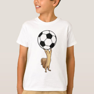 Camiseta Esquilo com bola de futebol