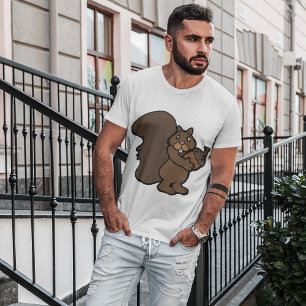 Camiseta Esquilo Com Bolota