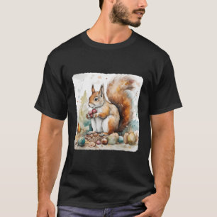 Camiseta Esquilo Com Coleção De Loucos Nature Foragi