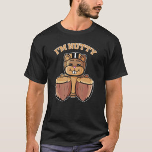 Camiseta Esquilo com Loucos de roupa