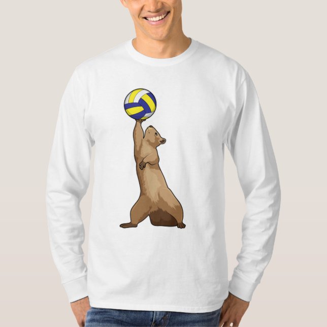 Camiseta Esquilo com voleibol (Frente)