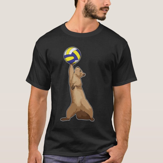 Camiseta Esquilo com voleibol (Frente)