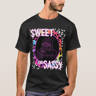 Camiseta Esquilo Cute 90s Nostalgia Rainbow Leopard Impress