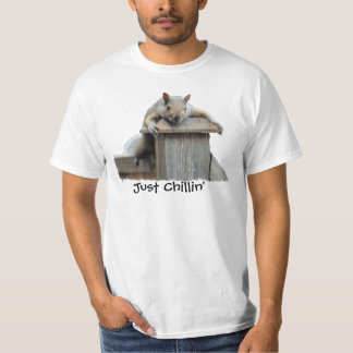 Camiseta Esquilo da Cinza oriental, Enrolando T-Shirt Engra