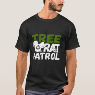 Camiseta Esquilo de caça à rat de árvore patrulha de esquil
