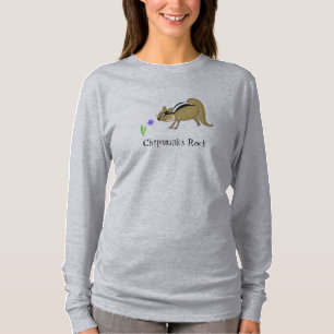 Camiseta Esquilo de desenho animado com ditado