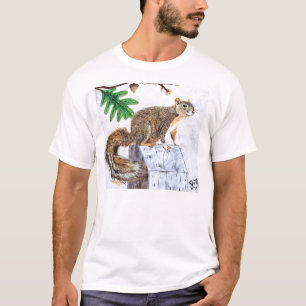 Camiseta Esquilo de Fox vermelho
