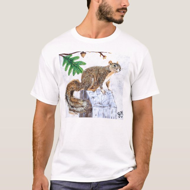 Camiseta Esquilo de Fox vermelho (Frente)