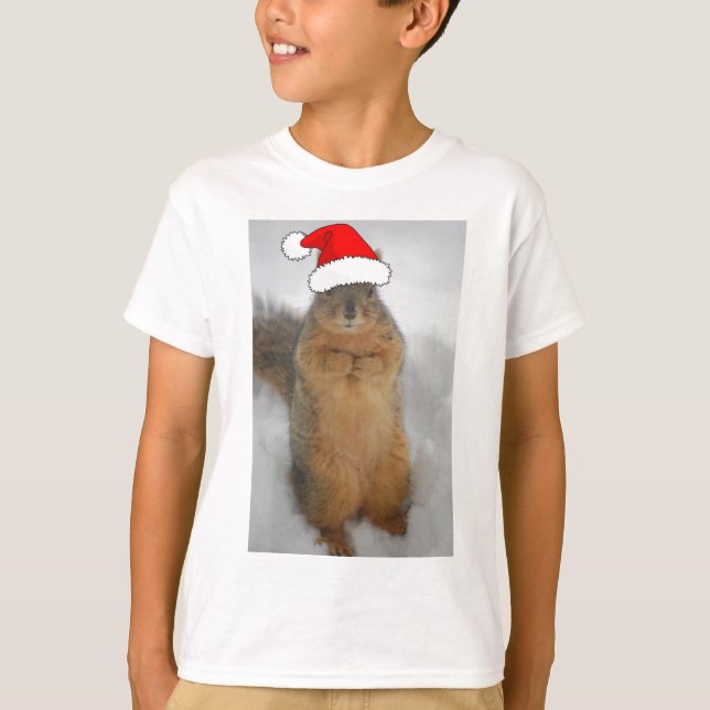 Camiseta Esquilo de Natal (Frente)