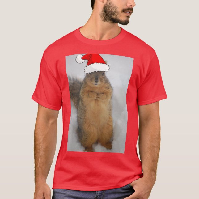 Camiseta Esquilo de Natal (Frente)