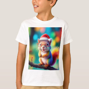 Camiseta Esquilo De Natal Como Papai Noel-56765