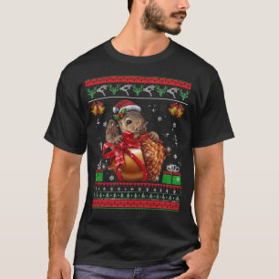 Camiseta Esquilo De Natal Feio Lover Santa Hat An