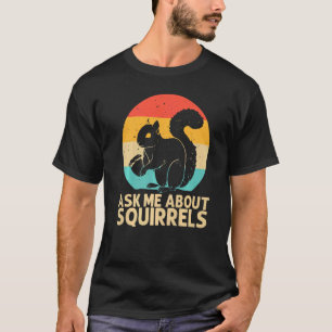 Camiseta Esquilo De Vintage Para O Esquilo Masculino