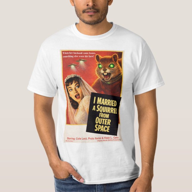 Camiseta Esquilo do Espaço Exterior (Frente)