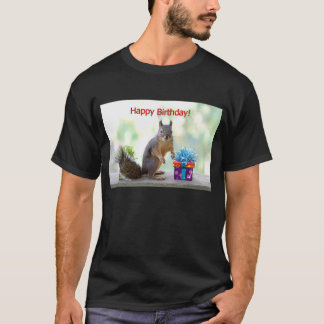 Camiseta Esquilo do feliz aniversario