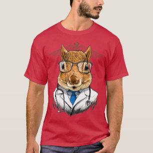 Camiseta Esquilo Doutor Vet Veterinário Amante de os animai