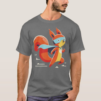 Camiseta esquilo em ação