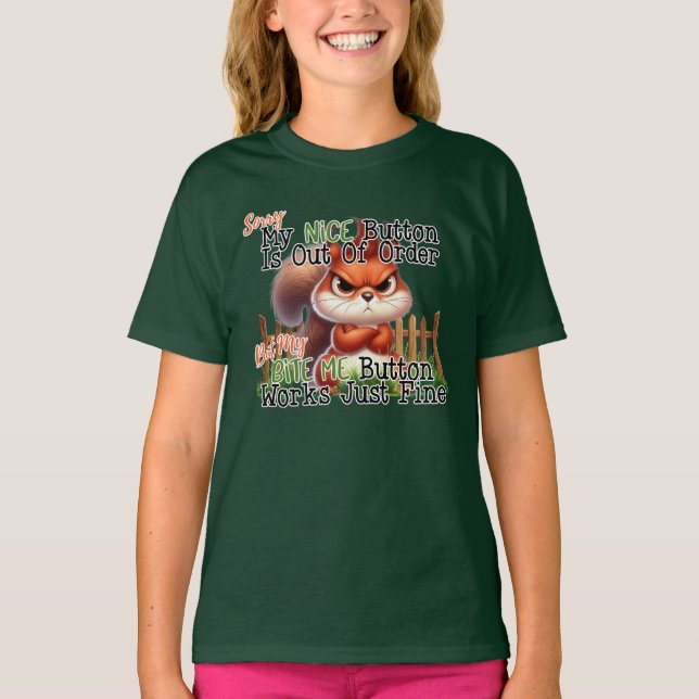 Camiseta Esquilo Engraçado (Frente)