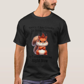 Camiseta Esquilo Engraçado Desculpe Estou Irritado Estou Pa