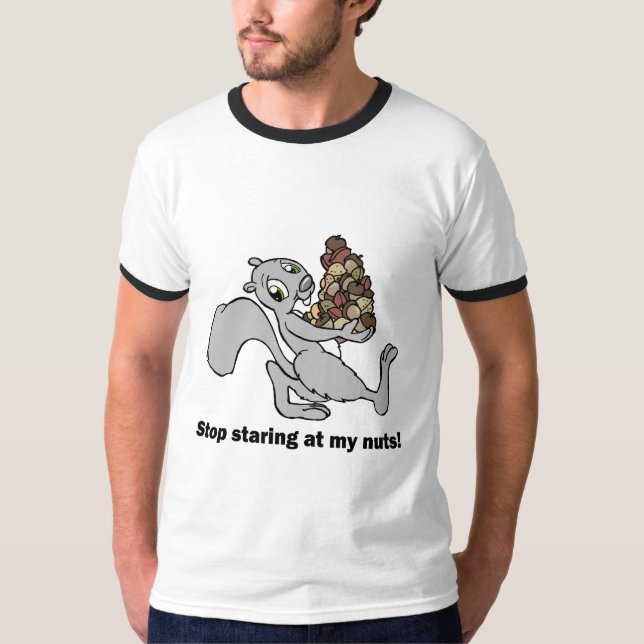 Camiseta Esquilo engraçado dos loucos (Frente)