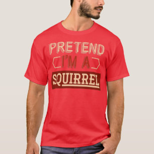 Camiseta Esquilo Engraçado, Fantasia Animal Dotada Esquilo