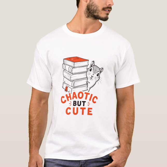 Camiseta Esquilo Fofo e Caótico (Frente)