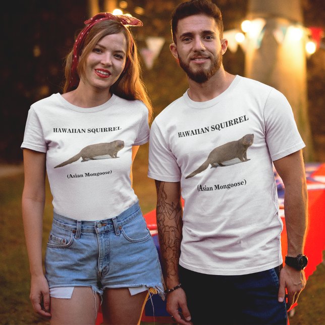Camiseta Esquilo Havaiano (Mongoose Asiática) Unisex (Hawaiian Squirrel (Asian Mongoose) Men's T-Shirt)