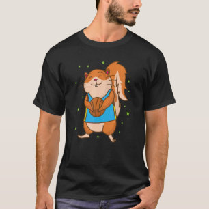 Camiseta Esquilo jogando Basquete Árvore Animal