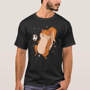 Camiseta Esquilo jogando Soccer Tree Rodent