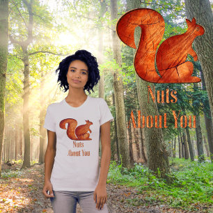 Camiseta Esquilo - madeira - louco por você