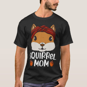 Camiseta Esquilo Mãe Rodent Gopher Chipmunk Mulheres Menina