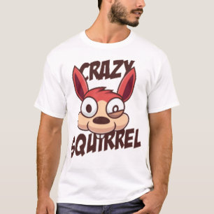 Camiseta Esquilo maluco engraçado