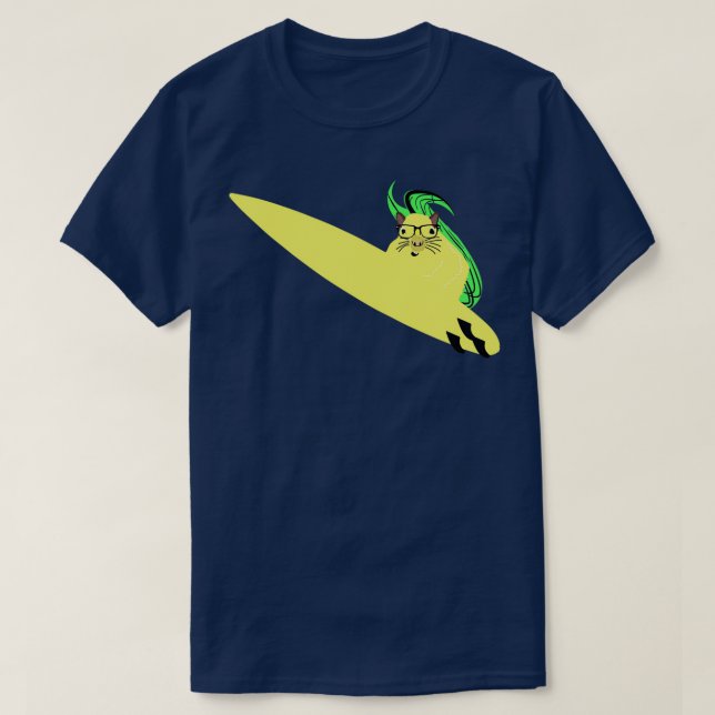 Camiseta Esquilo malvado 129 Surfe (Frente do Design)