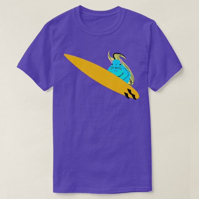 Camiseta Esquilo malvado 217 Surfe (Frente do Design)