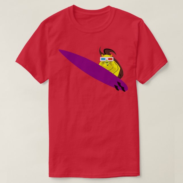 Camiseta Esquilo malvado 349 surfando (Frente do Design)