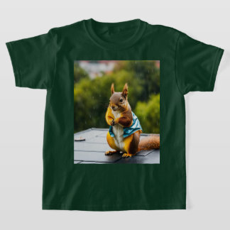 Camiseta Esquilo na Chuva Tee