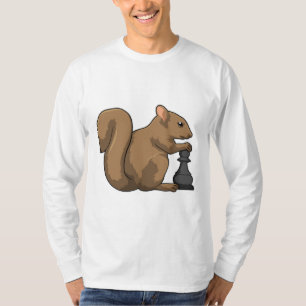 Camiseta Esquilo no xadrez com bispo de xadrez