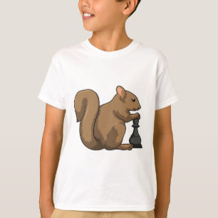 Camiseta Esquilo no xadrez com bispo de xadrez