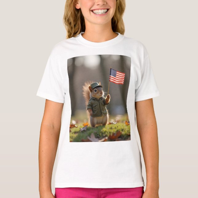 Camiseta Esquilo Patriótico (Frente)