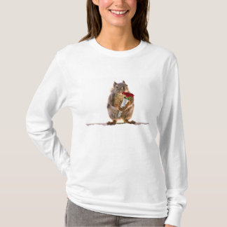 Camiseta Esquilo que guardara o buquê da rosa vermelha