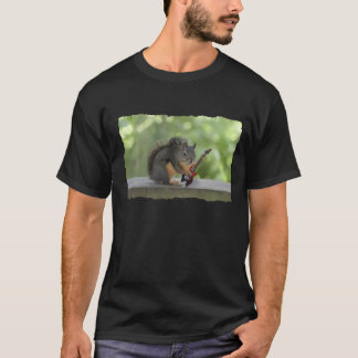 Camiseta Esquilo que joga a guitarra elétrica