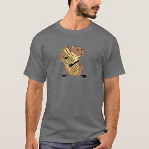 Camiseta Esquilo que joga o Euphonium
